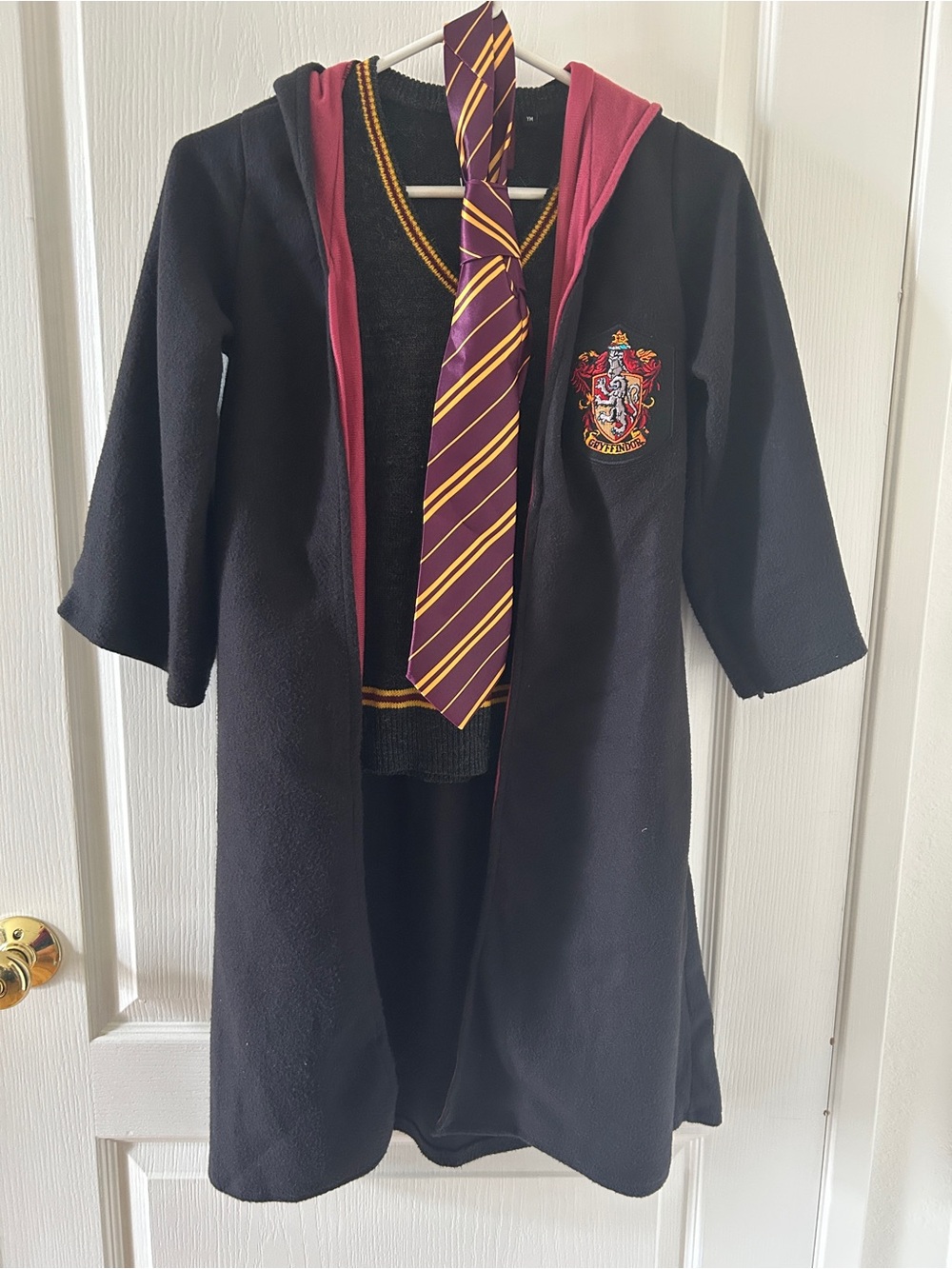 Deluxe Harry Potter Costume Bundle Kids Size4-6 (Robe, Vest, Tie, Wand, Glasses)